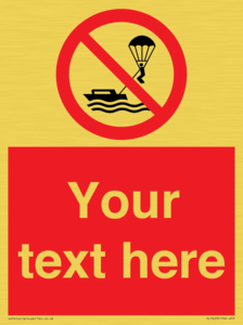 Custom No parasailing